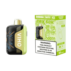 VIHO TRX 50K Puff Disposable Banana Taffy Ice – Puffezee