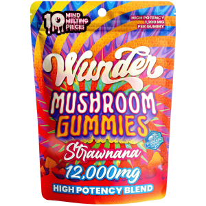 Wunder High Potency Mushroom Gummies 12000MG at Puffezee