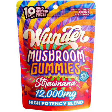 Wunder High Potency Mushroom Gummies 12000MG
