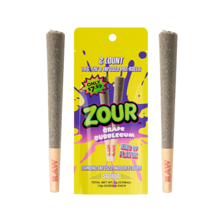 Zour Stash THCP Infused Prerolls 1.5G - 2CT