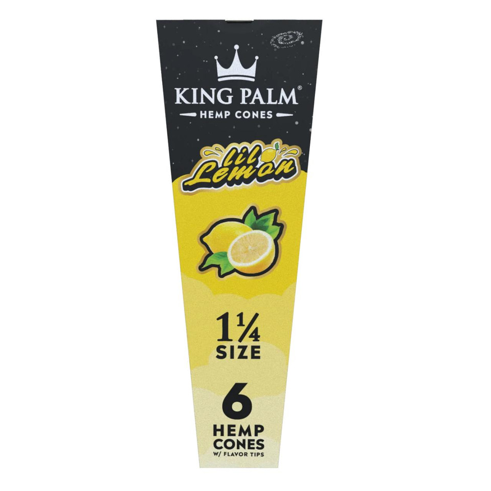KING PALM HEMP - 1-1/4 CONES - 1PK- 6CT