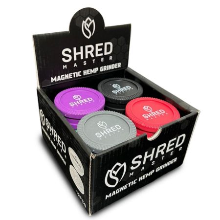 Shred Master Hemp Grinder 2PC 12CT Magnectic