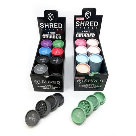 Shred Master Hemp Grinder 4 Piece 16CT Magnectic