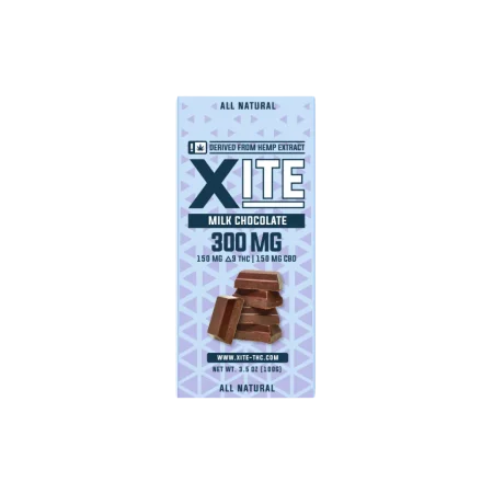 XITE D9/CBD Chocolate Bar 300MG