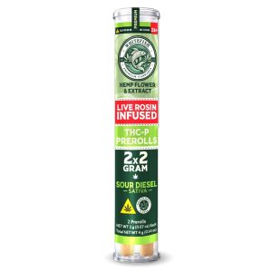 White Fish Live Rosin Infused Prerolls 2G-2CT at Puffezee