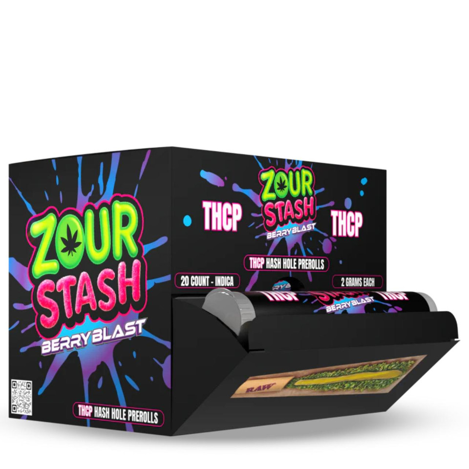 Zour Stash THC-P Hash Hole Prerolls 20CT
