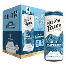 Mellow Fellow Seltzer D9+CBD Beverages 20MG- 4CT