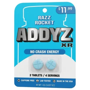 ADDYZ XR No Crash Energy Tablets 2CT - Razz Rocket