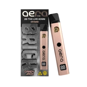AERA THC Brick Live Rosin Disposables 2G - Candy Jack/Sativa