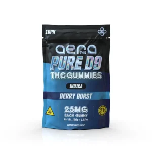 AERA THC Pure D9 Gummies 250MG -10CT - Berry Burst/Indica
