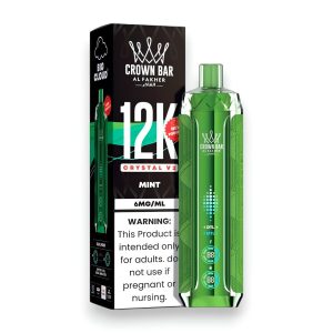 Al Fakher Crown Bar Crystal V2 12K Puff Disposable - Mint