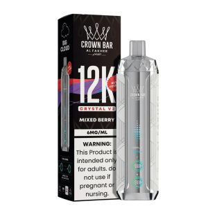 Al Fakher Crown Bar Crystal V2 12K Puff Disposable - Mixed Berry