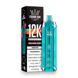 Al Fakher Crown Bar Crystal V2 12K Puff Disposable - Orange Mint