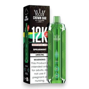 Al Fakher Crown Bar Crystal V2 12K Puff Disposable - Spearmint