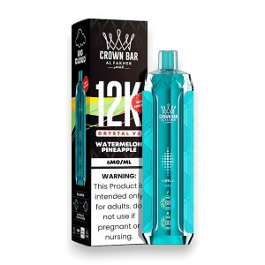 Al Fakher Crown Bar Crystal V2 12K Puff Disposable - Watermelon Pineapple