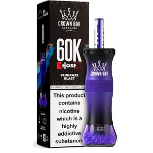 Al Fakher Crown Bar E Hose X 60K Puff Disposable - Blue Razz Blast