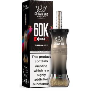 Al Fakher Crown Bar E Hose X 60K Puff Disposable - Cherry Fizz