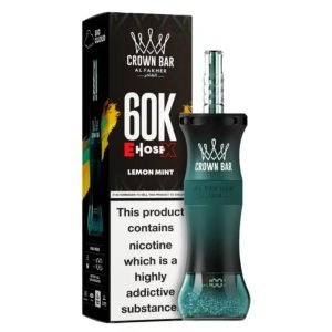 Al Fakher Crown Bar E Hose X 60K Puff Disposable - Lemon Mint