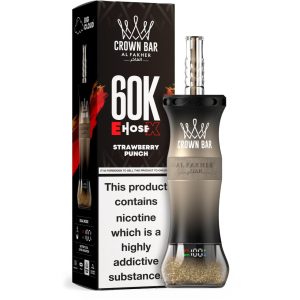Al Fakher Crown Bar E Hose X 60K Puff Disposable - Strawberry Punch