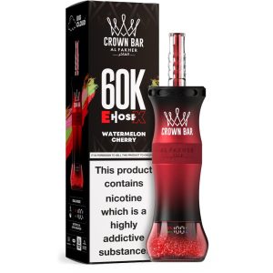 Al Fakher Crown Bar E Hose X 60K Puff Disposable - Watermelon Cherry