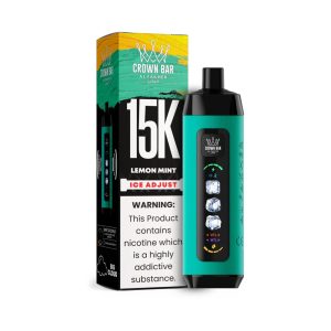 Al Fakher Crown Bar Ice Adjust 15K Puff Disposable - Lemon Mint