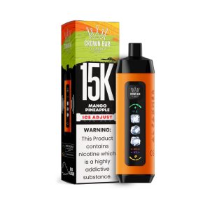 Al Fakher Crown Bar Ice Adjust 15K Puff Disposable - Mango Pineapple