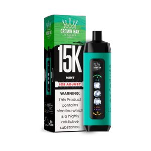 Al Fakher Crown Bar Ice Adjust 15K Puff Disposable - Mint