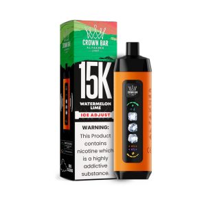 Al Fakher Crown Bar Ice Adjust 15K Puff Disposable - Watermelon Lime