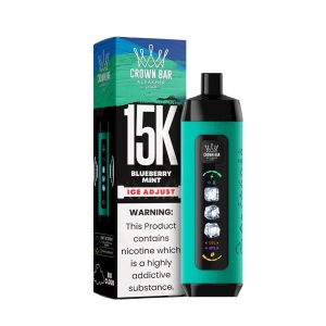 Al Fakher Crown Bar Ice Adjust 15K Puff Disposable - Blueberry Mint