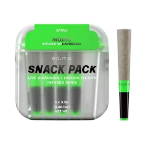 BOUTIQ THC-A Infused 0.5G Mini Pre-Rolls 5CT - Mojito-Day Dream/Sativa
