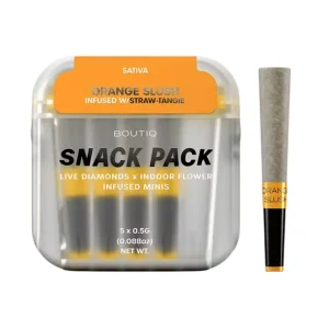 BOUTIQ THC-A Infused 0.5G Mini Pre-Rolls 5CT - Orange Slush-Straw Tangle/Sativa