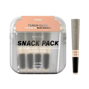 BOUTIQ THC-A Infused 0.5G Mini Pre-Rolls 5CT - Peach Kush-Blue Mango/Hybrid