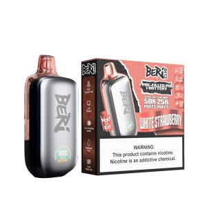 Beri Cliq 50K Puff Disposable Kit - White Strawberry