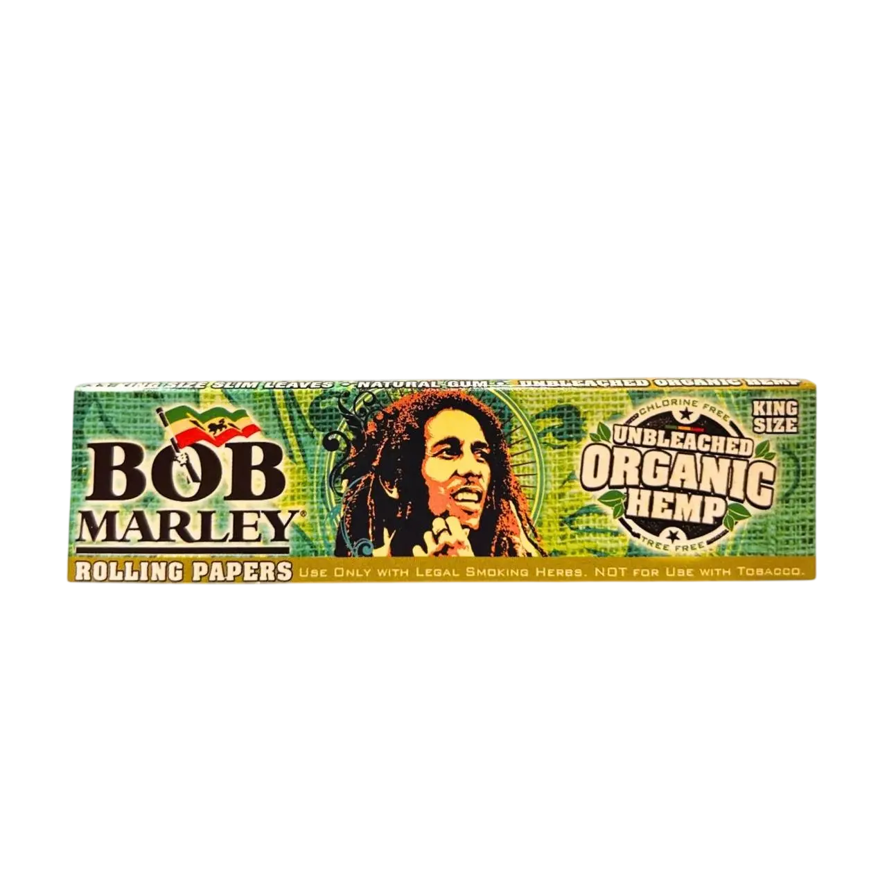 Bob Marley Rolling Papers Unbleached Organic Hemp 1pk