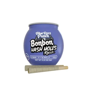 Bonbon THCA Hashhole Prerolls 1G-6CT - Blue Razz Punch/Hyrbid