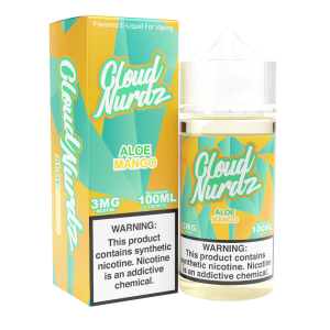 Cloud Nurdz Aloe Mango Synthetic Nicotine 100ml E-Juice
