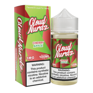 Cloud Nurdz Cherry Apple Synthetic Nicotine 100ml E-Juice