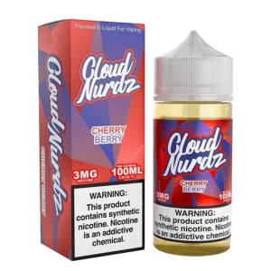 Cloud Nurdz Cherry Berry Synthetic Nicotine 100ml E-Juice