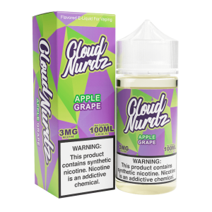 Cloud Nurdz Grape Apple Synthetic Nicotine 100ml E-Juice