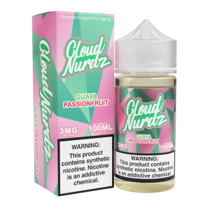 Cloud Nurdz Guava Passion Synthetic Nicotine 100ml E-Juice