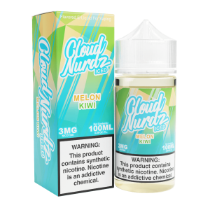 Cloud Nurdz Iced Kiwi Melon Synthetic Nicotine 100ml E-Juice