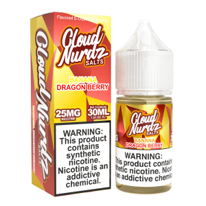 Cloud Nurdz Salts Banana Dragonberry Synthetic Nicotine 30ml E-Juice