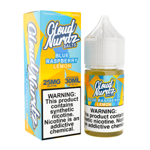Cloud Nurdz Salts Blue Raspberry Lemon Synthetic Nicotine 30ml E-Juice