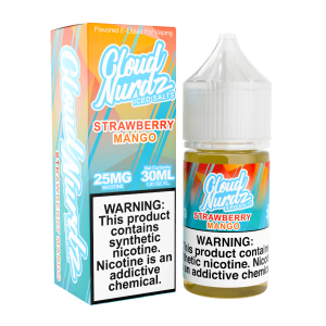 Cloud Nurdz Salts Iced Strawberry Mango Synthetic Nicotine 30ml E-Juice
