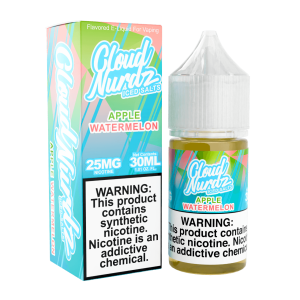 Cloud Nurdz Salts Iced Watermelon Apple Synthetic Nicotine 30ml E-Juice