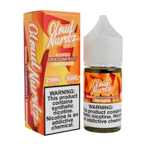 Cloud Nurdz Salts Mango Dragon Fruit Lemonade Synthetic Nicotine 30ml E-Juice