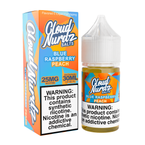 Cloud Nurdz Salts Peach Blue Razz Synthetic Nicotine 30ml E-Juice