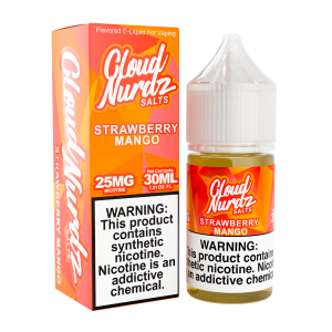 Cloud Nurdz Salts Strawberry Mango Synthetic Nicotine 30ml E-Juice