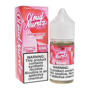 Cloud Nurdz Salts Very Berry Hibiscus Synthetic Nicotine 30ml E-Juice