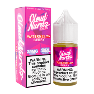 Cloud Nurdz Salts Watermelon Berry Synthetic Nicotine 30ml E-Juice